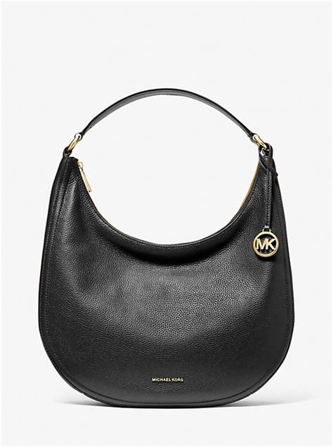 michael kors lydia pebbled leather in brown|Michael Kors “Lydia” Pebbled Leather Shoulder Bag .